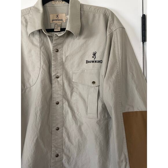 Browning Shirt Mens Cotton Hunting Shirt Super Naturals Padded Large - Picture 4 of 7